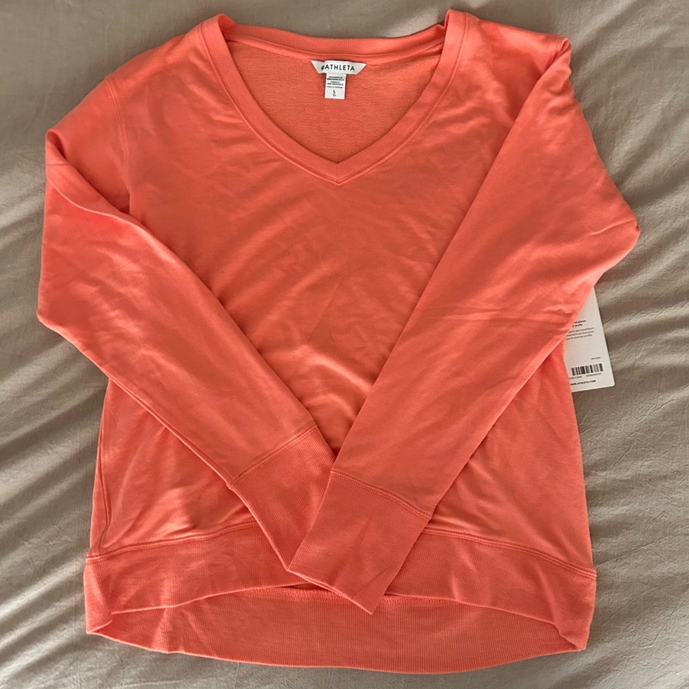 Athleta sunrise v neck sweatshirt